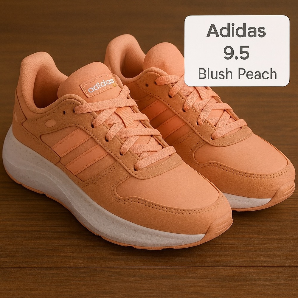 Adidas Cloudfoam Sneakers Blush Peach Women’s Size 9.5